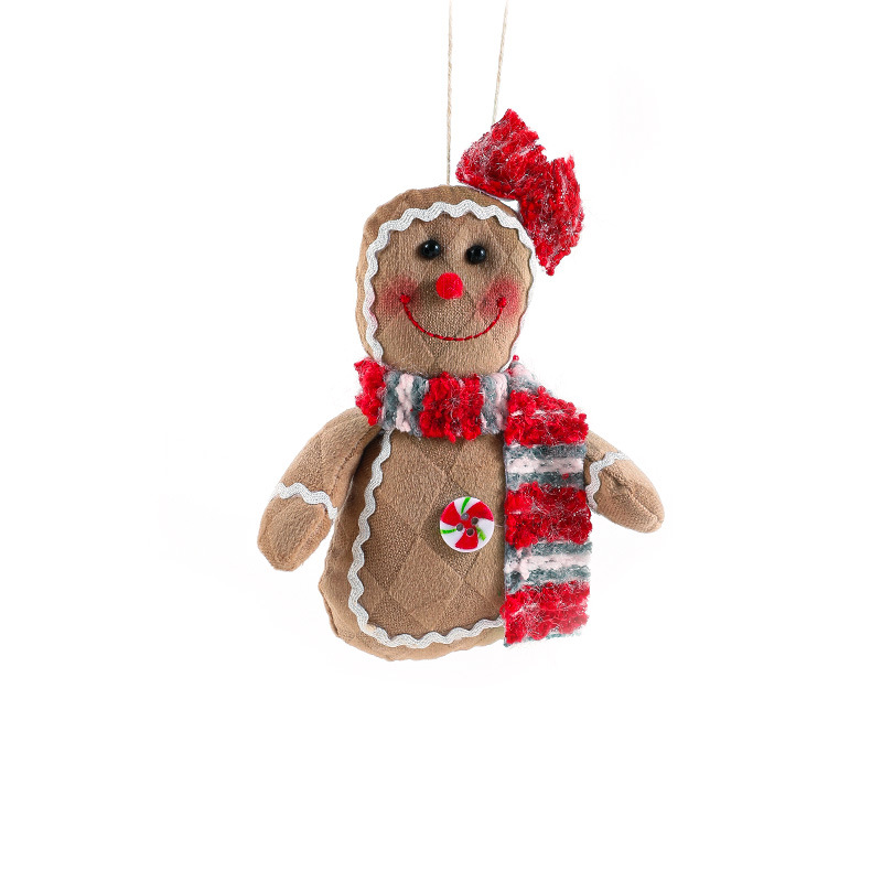 Nuevos regalos de Navidad muñecas galletas hombre pan de jengibre hombre colgante juguetes decoración de árbol de Navidad muñecas de ventana
