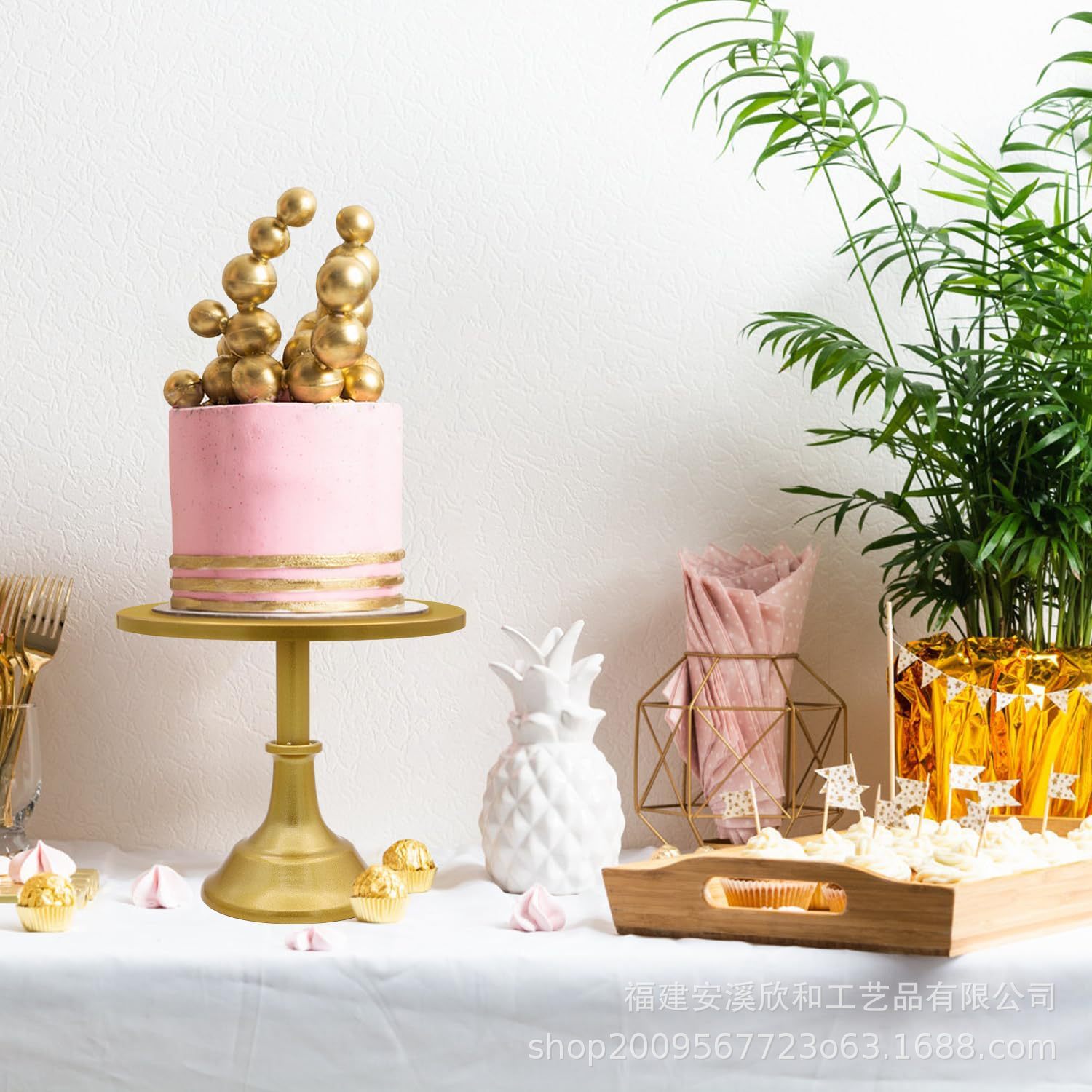 Tabla de postres europea decoración estante de exhibición bandeja de pastel decoración de boda estante de té de la tarde refrigerio estante de pie alto