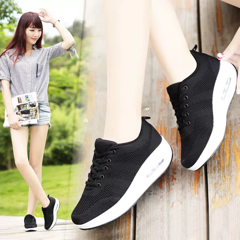 Дышащая спортивно-повседневная обувь для отдыха, платформа-качалка для детей, обувь с мягкой пяткой, 2022, тренд сезона, корейский стиль