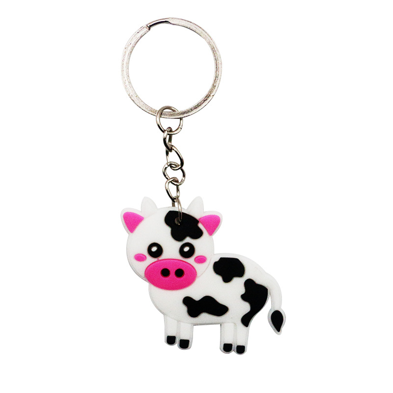 Cute Rabbit Animal Silica Gel Keychain display picture 3