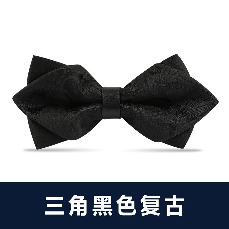 ↤↤↤삼각형 검정색 복고풍 나비넥타이 ↦↦↦