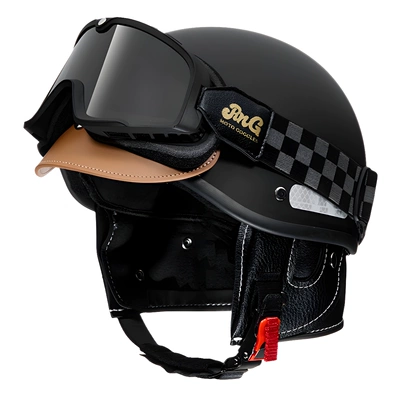 Retro Helmet, Trendy Personalized Electric Bike Helmet, Motorcycle Helmet, Xiaohongshu Helmet