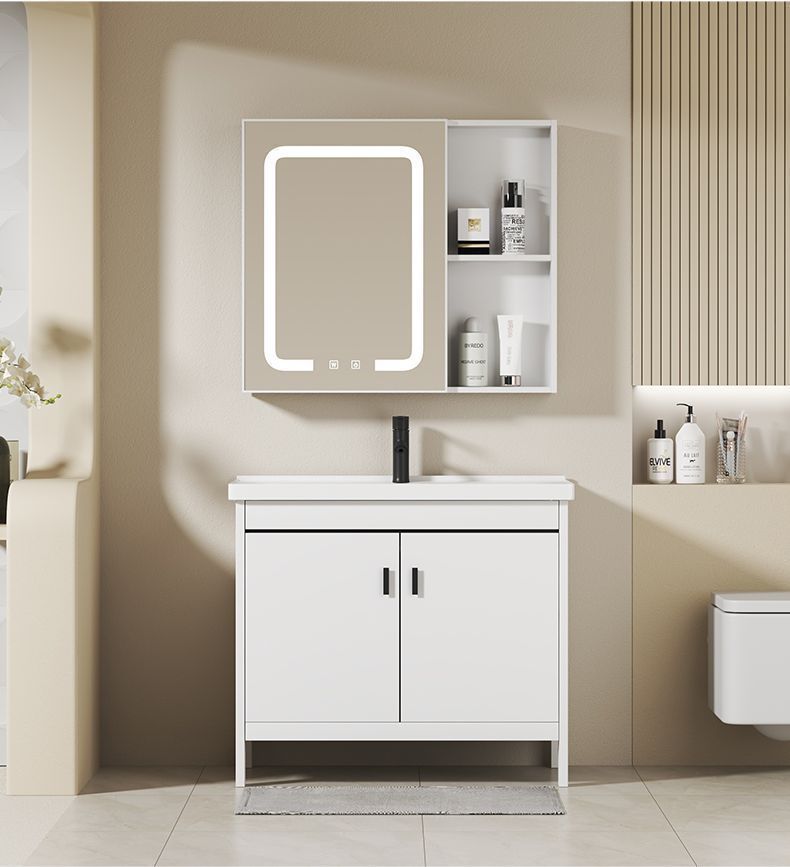 Kacomos floor-standing space aluminum bathroom cabinet and washbasin cabinet combination bathroom integrated ceramic washbasin cabinet undefined