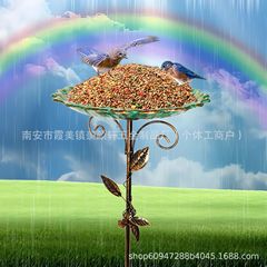 よく売れているアマゾンのアメリカのレトロな鉄芸は鳥に餌を与えて水を与えます。