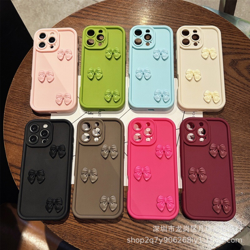 Suitable for Iphone16Promax Mobile Phone Case Simple 17 Bow 15 Apple 14 Anti-Fall Cover 1312 Creative 8 Suitable for Iphone16Promax Mobile Phone Case Simple 17 Bow 15 Apple 14 Anti-Fall Cover 1312 Creative 8