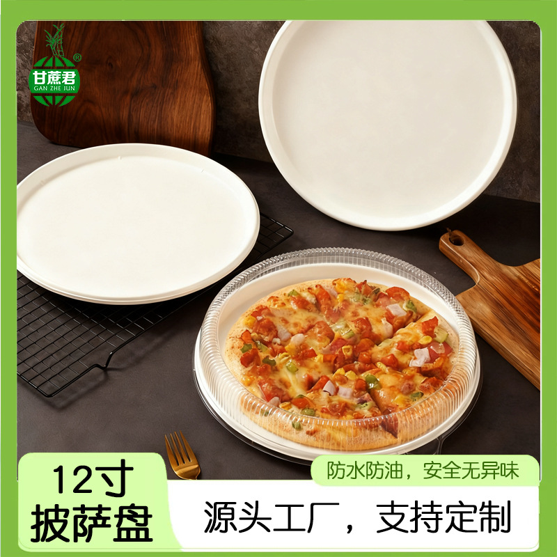 Plato de pizza desechable Plato de papel