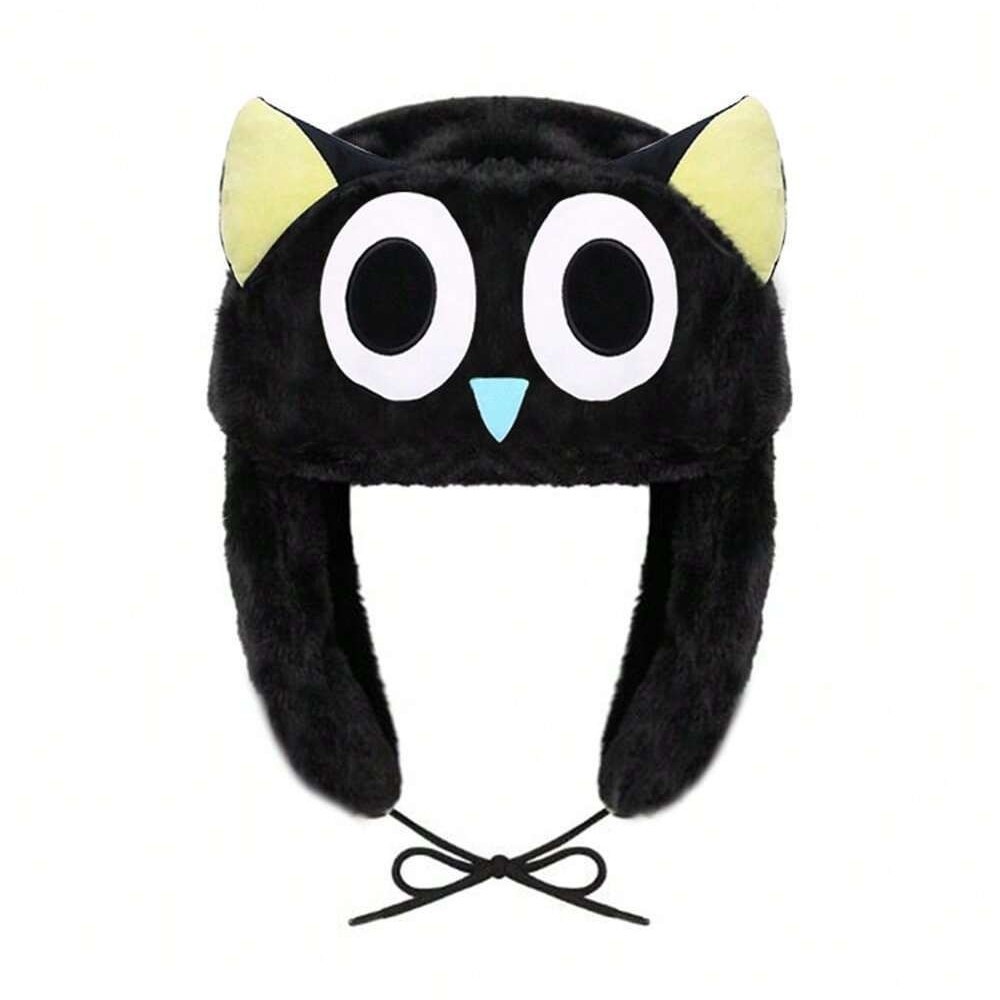 Fábrica de venta directa de otoño y invierno gorra de dibujos animados espesa para hombres y mujeres lindos gorra de protección de oídos caliente gorra de pelo frío gorra
