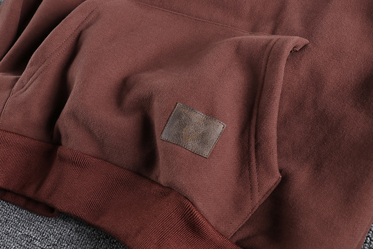 Felpa con cappuccio uomo casual con collo aperto alla moda_voghion.com
