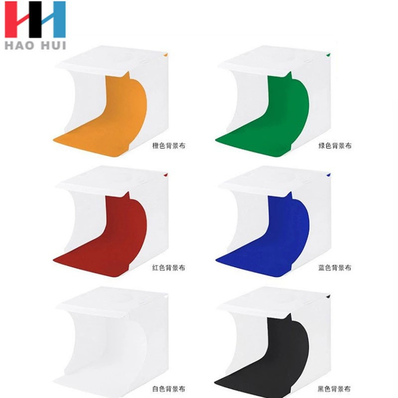 Портативный складной светодиодная студия мини-фото световой короб небольшой фотоаппаратура H0034