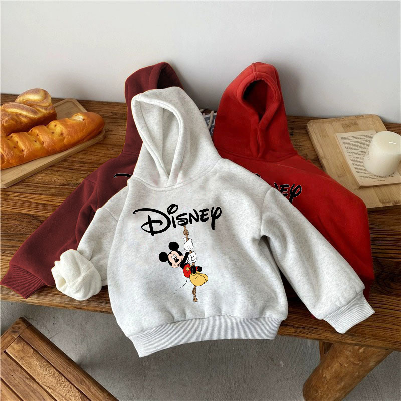 Fleece-Lined Children's Hooded Sweatshirt for Autumn and Winter 2026m - Quirky, Versatile, Cute, Warm Top for Boys and Girls