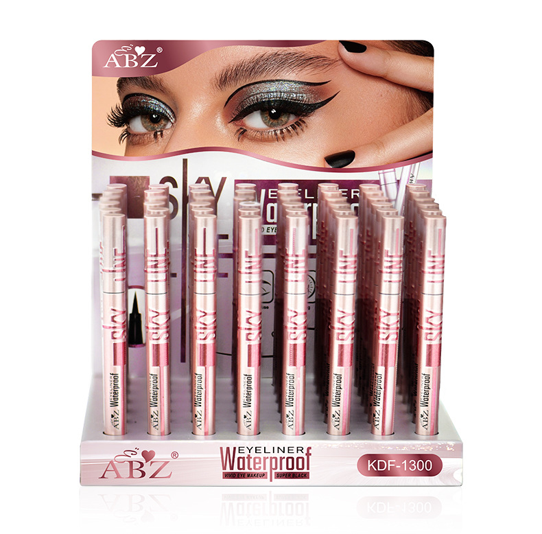 Cross-border eyeliner pen: waterproof, sweat-proof, quick-drying, non-smudge, long-lasting, precise, ultra-fine eyeliner liquid pen, black Eyeliner undefined