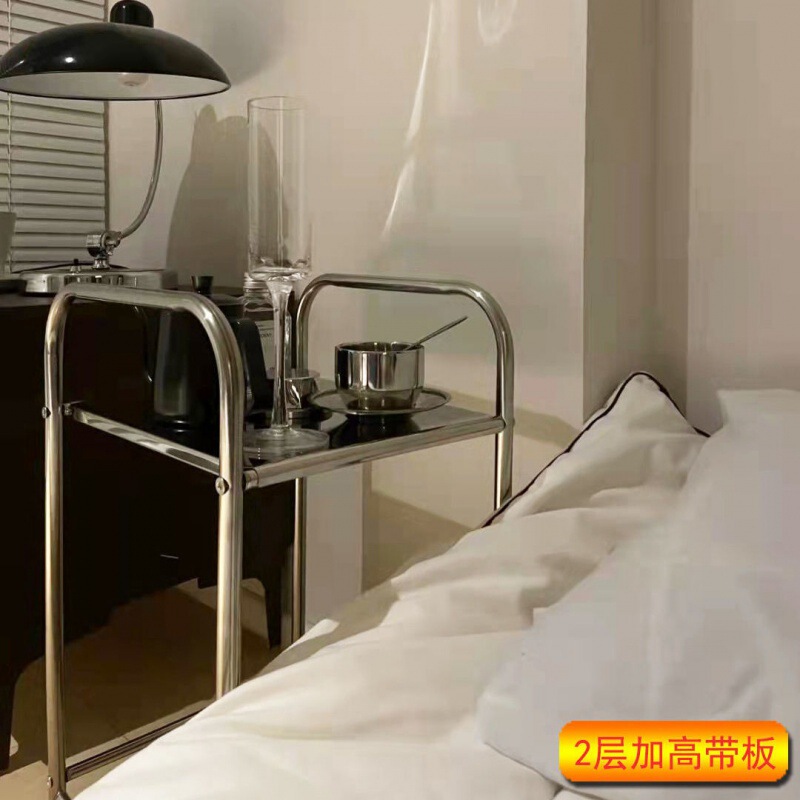 不锈钢推车脸盆架包豪斯约置地式客厅小边几浴室置物收纳架加高|undefined
