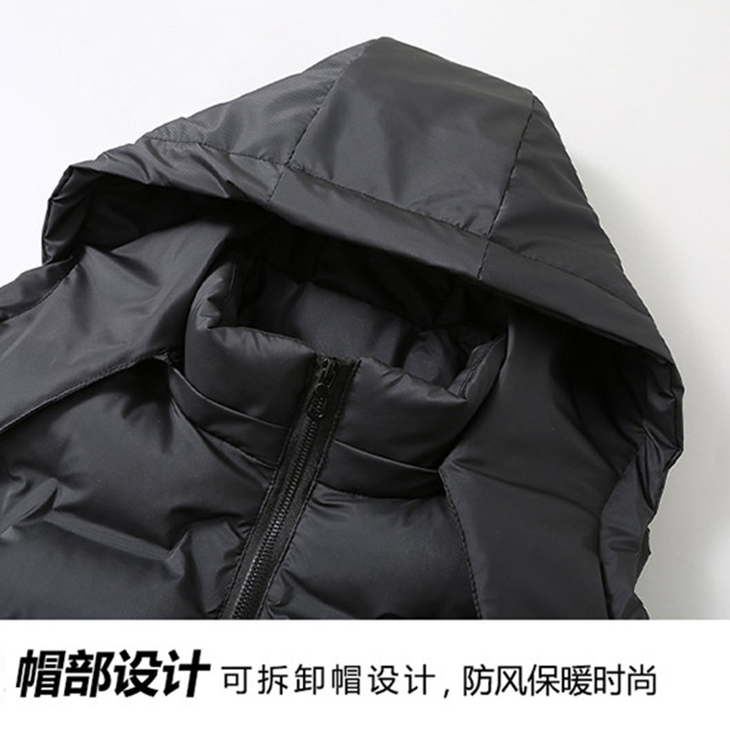 Energía transfronteriza de grafeno desmontable con capuzas abrazadera de caballo al aire libre estilo de moda de algodón plumón chaleco casual logotipo impresa