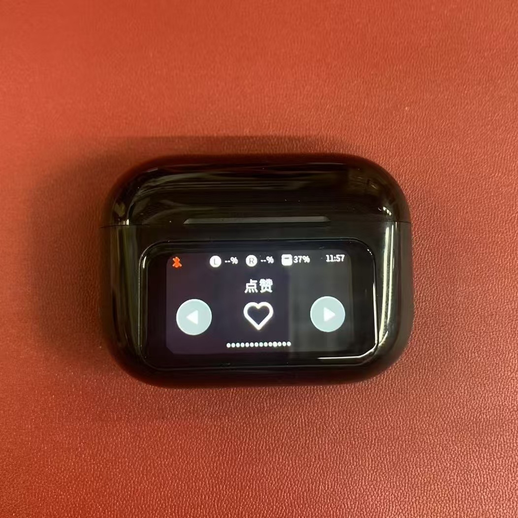 Auriculares Bluetooth A9 Pro con Pantalla V8 — Cancelación de Ruido ANC, Estuche Deslizante