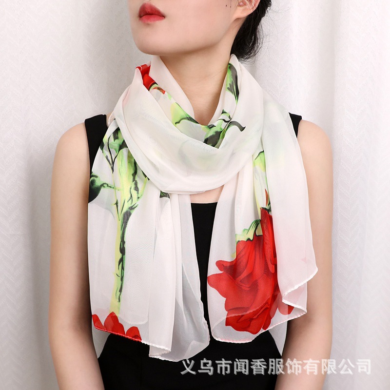 Shiffon elegant breathable universal scarf