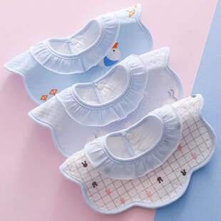 Children's cotton waterproof gauze eating bib for food for new born 2