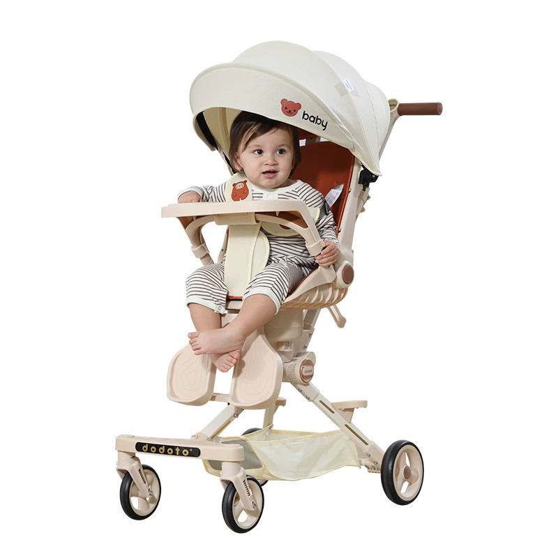 Foldable children's walk stroller to go out with seat, can sit and lie