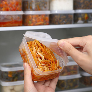 Refrigerator Crisper Sealed Freezer Box Food Grade Pp Packaging Storage Small Plastic Mini Food Packaging Box