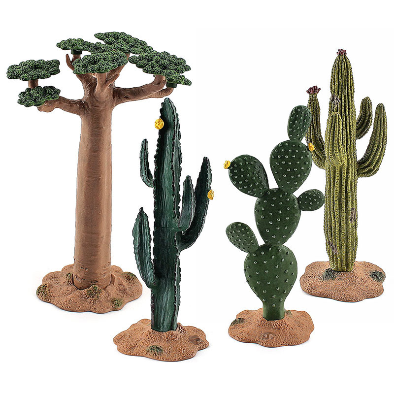 Foreign trade cross-border simulated green plant cactus tree baobab tree tropical trees static display props scenery props