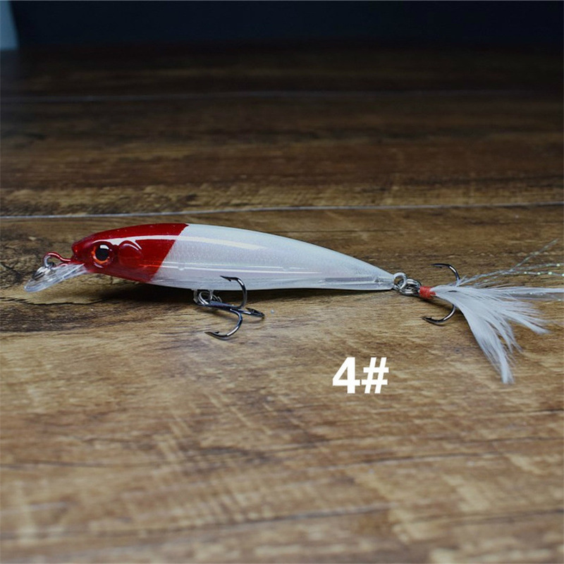 新しいルアー餌 9cm7g ミノーフェイクベイト卸売フェザーミノーレーザーセット釣り餌ルアーハードベイト卸売|undefined