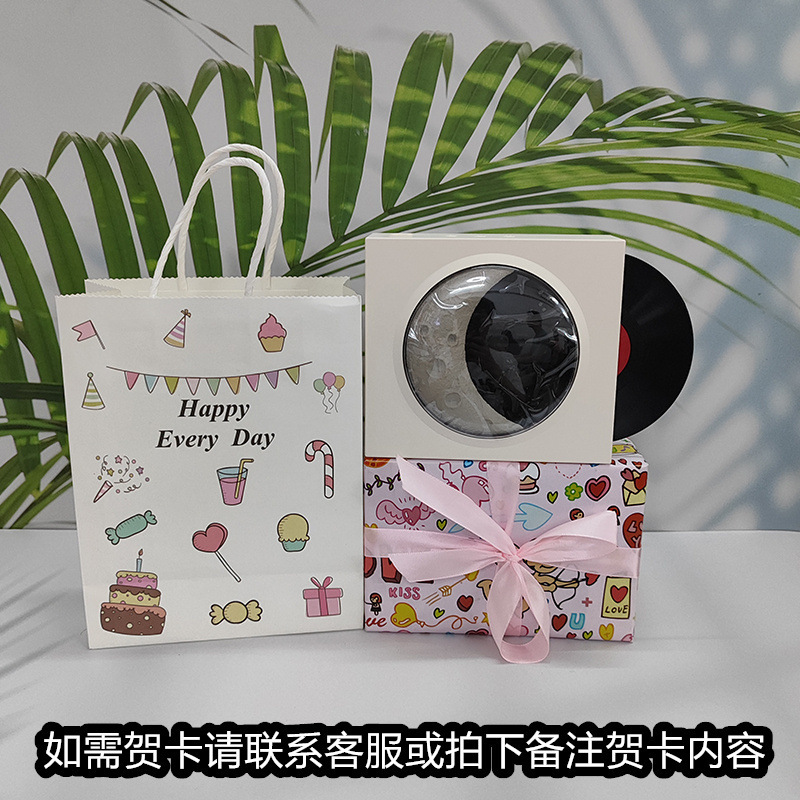 レトロな黒ゴムレコード機bluetoothスピーカーtfカード音楽bluetoothオーディオusb充電月時計星空灯|undefined