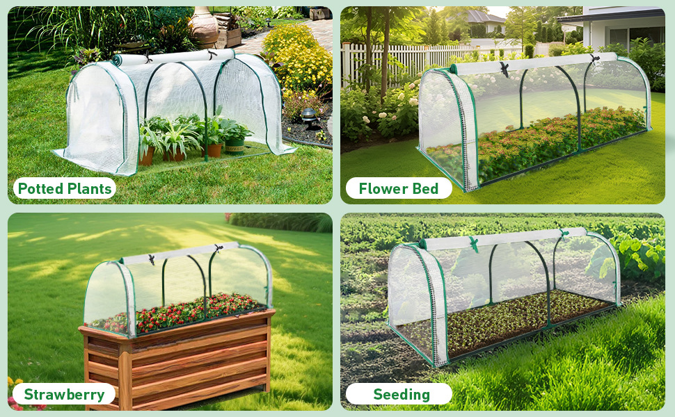 Serre de jardin avec fermeture éclair pour plantes et semis_voghion.com