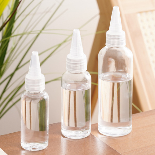 Transparent pointed bottle squeeze bottle plastic drop bottle small empty bottle glue soft plastic bottle lotion bottle pigment bottle