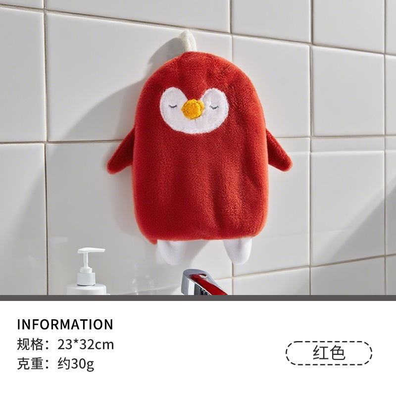 Coral polar toalla de mano creativa colgando toalla de mano Linda toalla absorbente toalla de mano engrosada toalla de mano del hogar al por mayor