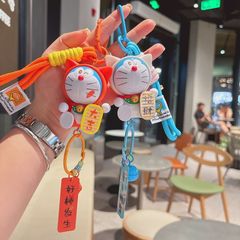 アニメの祝福の言葉ドラえもんのキーホルダーが可愛いです。