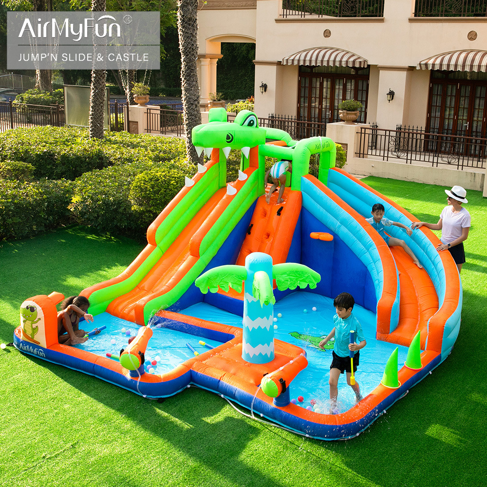 AMF| Castillo infláble para niños casero castillo de agua casero tobogan infláble para niños