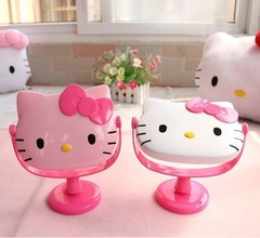 Supply Kitty Cat Y Mirror Desk Vanity Mirror with Rotating Cat Head Small Mirror Stand-Up Mirror