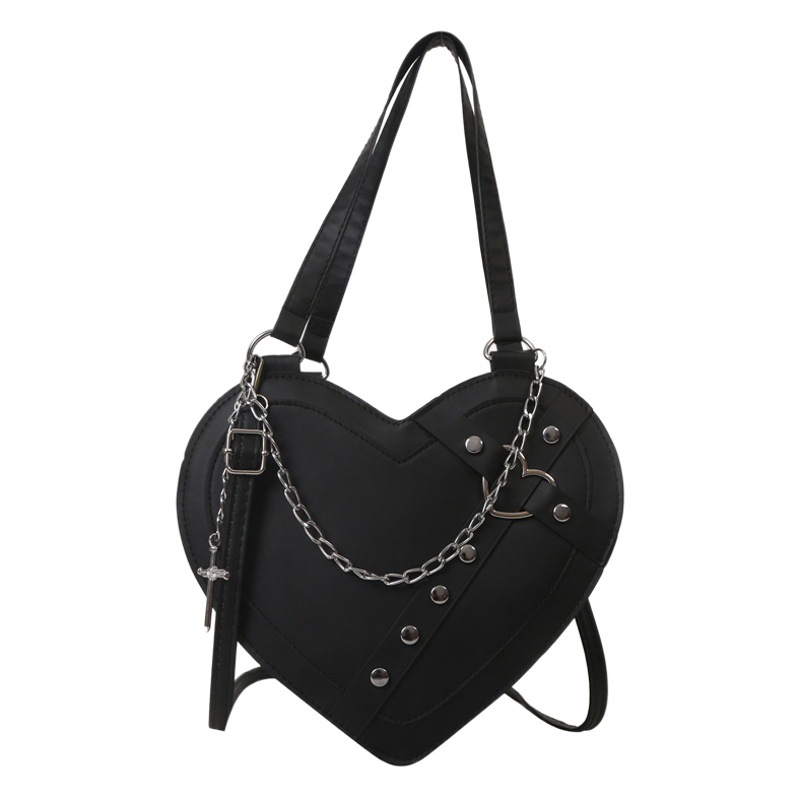 Korean style cute niche design western style bag women's bag 2023 Winter new fashion love bag shoulder crossbody bag