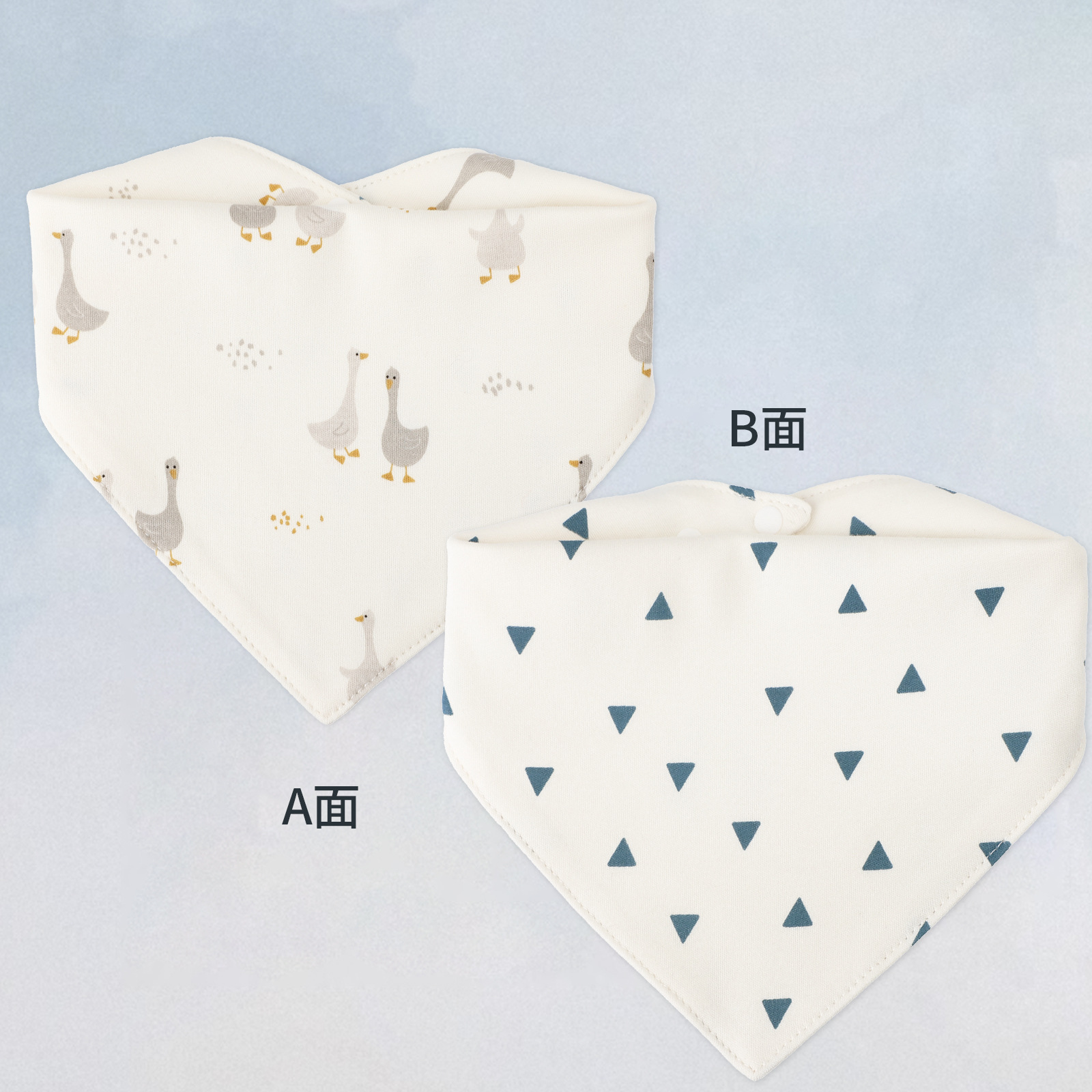 Yin Xiuli toalla de saliva de bebé de algodón con estampado de doble cara bufanda de saliva triangular para bebé bufanda babero babero transfronterizo