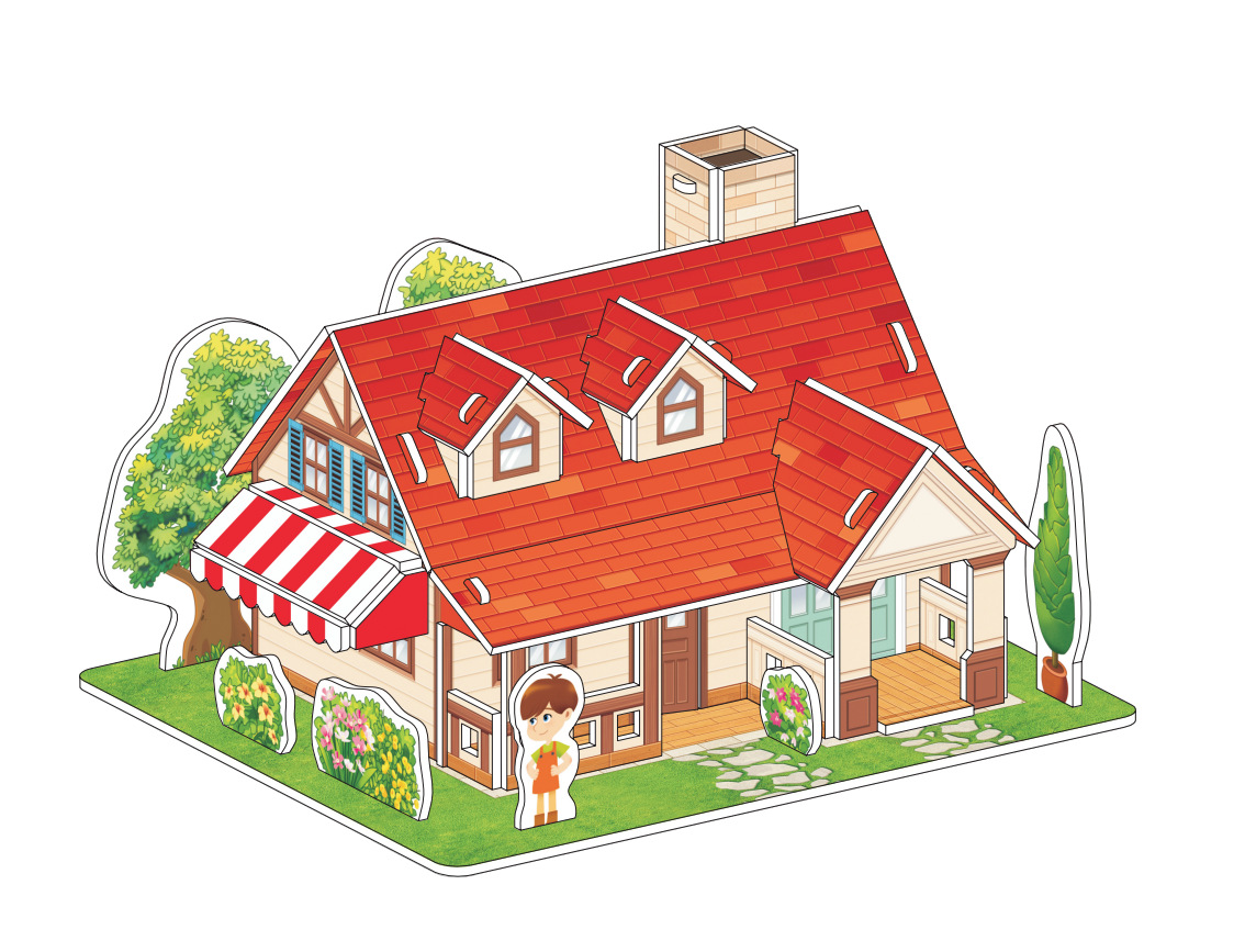 3D rompecabezas tridimensional juguetes educativos espuma de papel hecho a mano casa Coche forma puesto 61 regalo medio