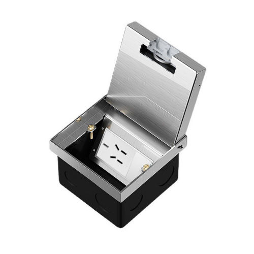 Type 108 invisible floor plug panel embedded marble hidden floor plug flat waterproof five-hole network floor socket