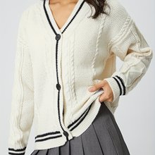 欧美女装外贸秋冬新款速卖通针织绣花开衫气质减龄宽松休闲毛衣外