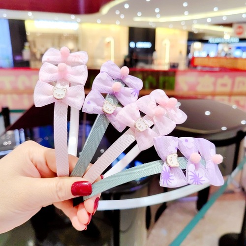 Korean internet celebrity children's headband princess bow headband girl baby cute super cute hair bundle children's hair accessories