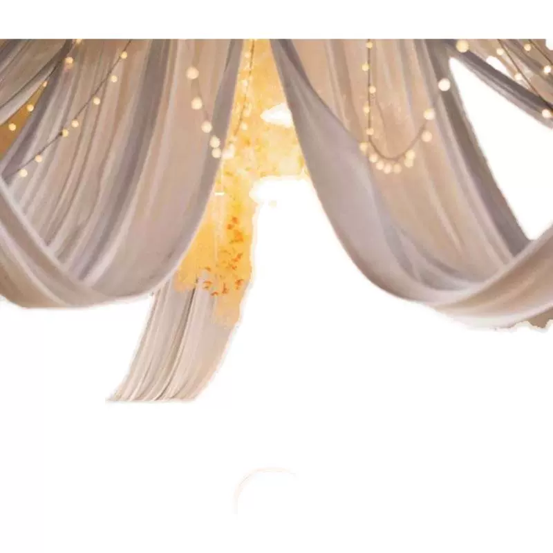 Wedding props Korean ceiling veil elastic cloth Hotel Hall Hall Auditorium Booking Wedding Flashing Decoration