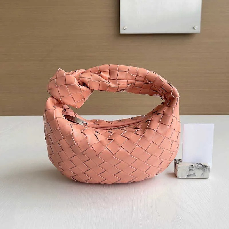 现货BV编织牛角云朵包饺子包真皮时尚简约单肩斜挎手拿包女包跨境|undefined