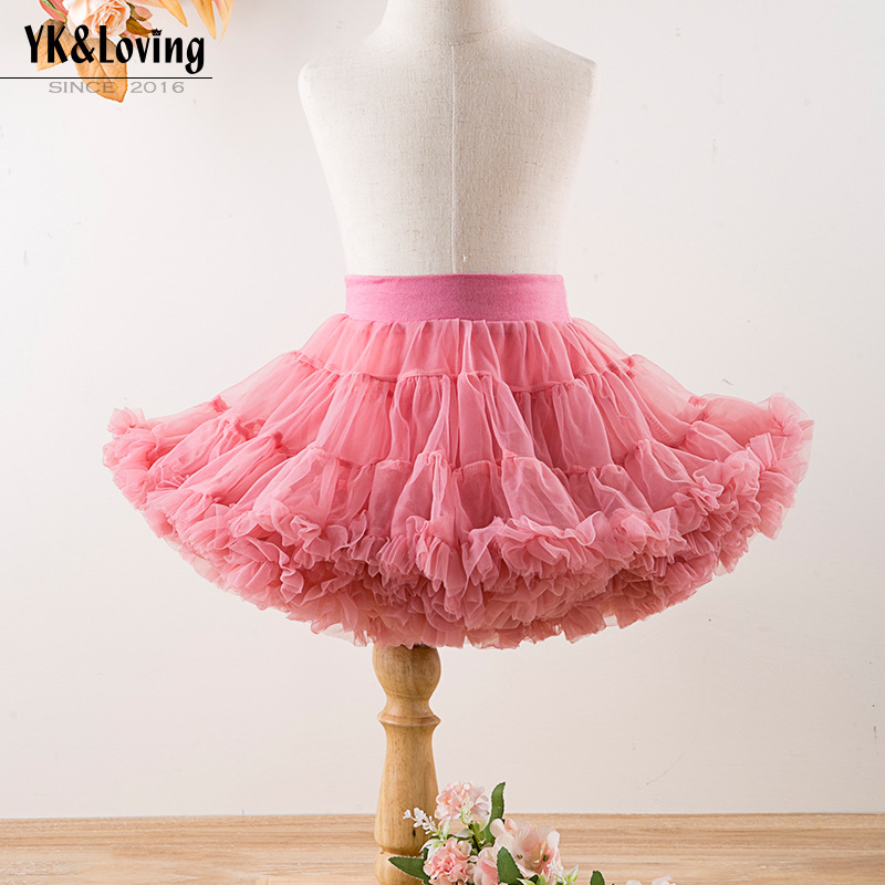 Girls Versatiley Skirt Cute Baby Princess Skirt Mesh Tutu Skirt Children Dance Skirt