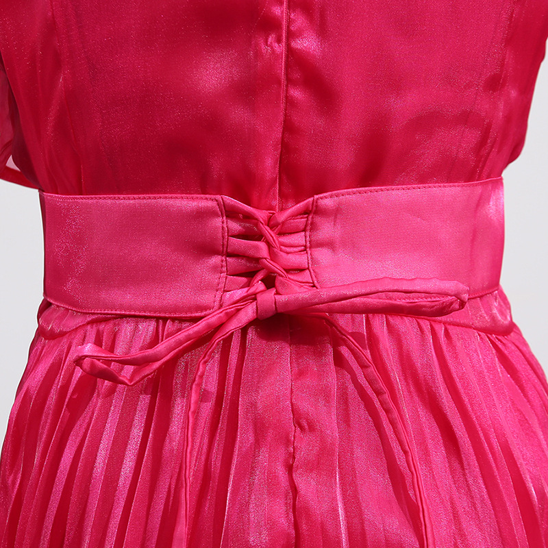 French Royal Super Long Sleeve Retro Dance Club Formal Cinched Pleated Dress 29 French Royal Super Long Sleeve Retro Dance Club Formal Cinched Pleated Dress