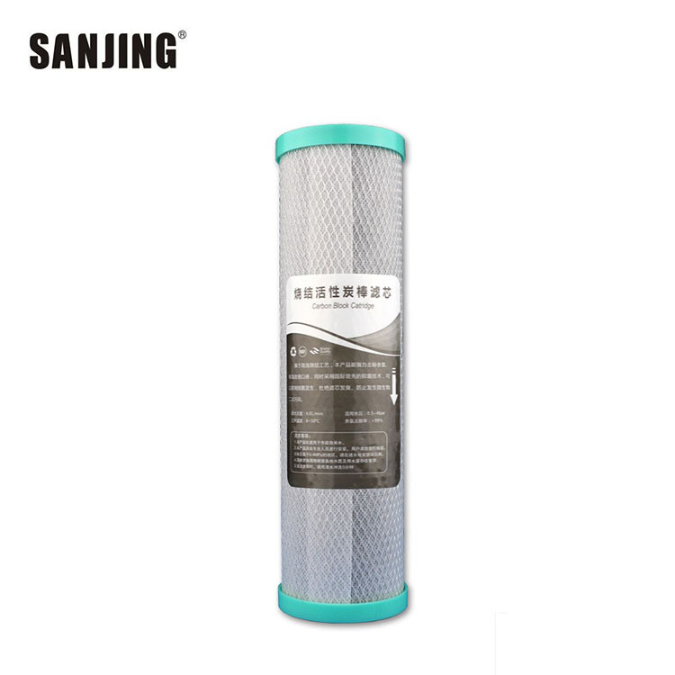 10 pulgadas de carbono sinterizado universal elemento filtrante purificador de agua varilla de carbono filtro de carbón activado cáscara de coco desodorante de carbono efecto de eliminación de cloro es bueno