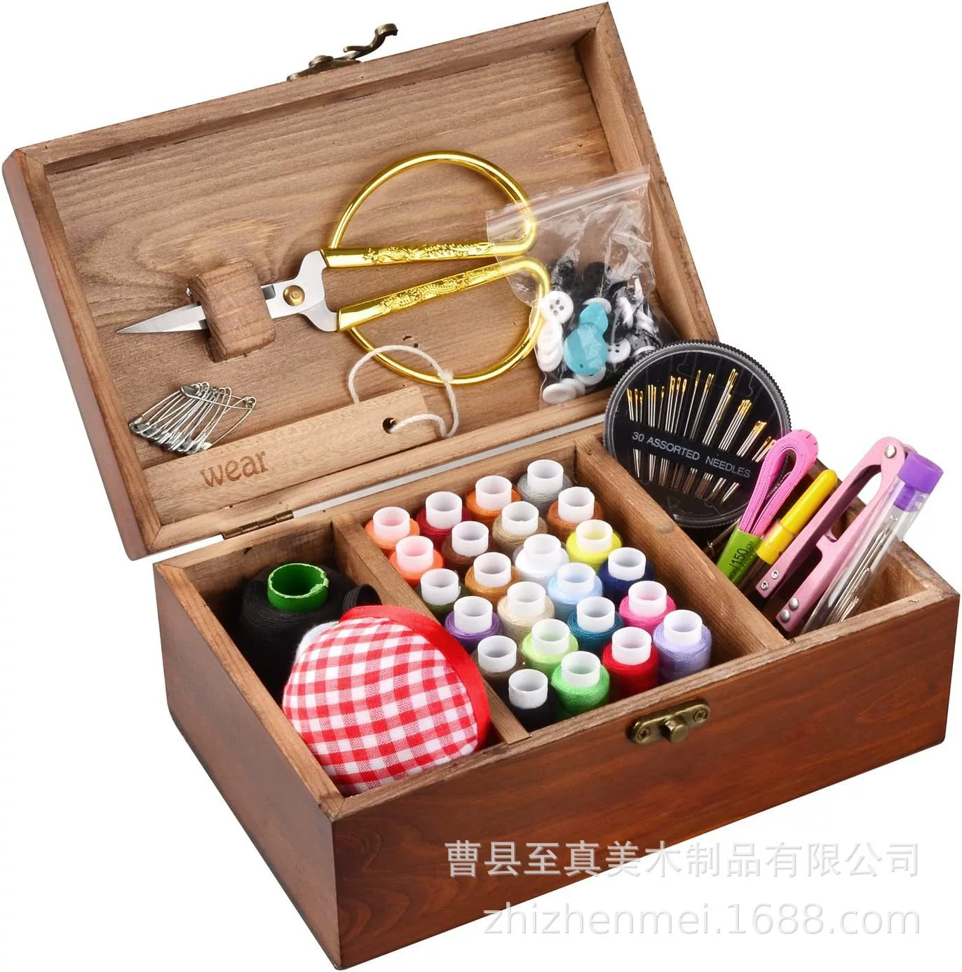 Деревянный ящик для хранения швейных принадлежностей с аксессуарами для швейных инструментов винтажный ящик для хранения мама Молоко Девушка домашняя отделка деревянный ящик