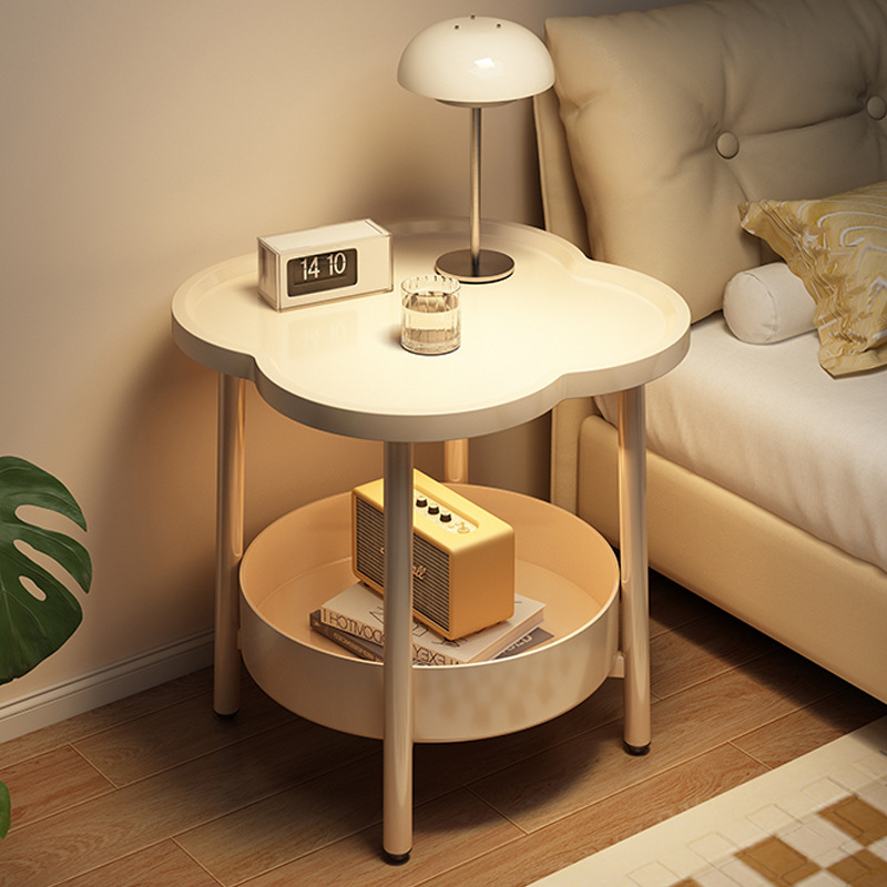 Taberna de cabecera alternativa de viento crema pequeña habitación de alquiler creativa simple estante de cabecera de la cama pequeño lado