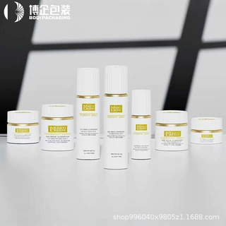 厂家现货定制款护肤品包材透明玻璃套装瓶30g/50g/80g/120g膏霜瓶