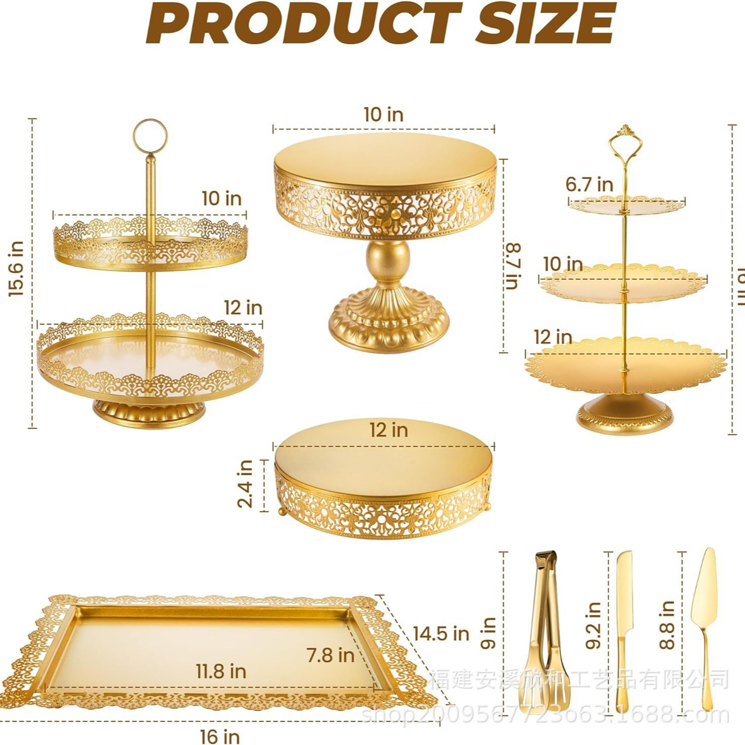 Creativo estilo europeo oro hueco estante de pastel de boda props mesa de postres decoración de postres tienda de postres refrigerio combinación de estante de pastel