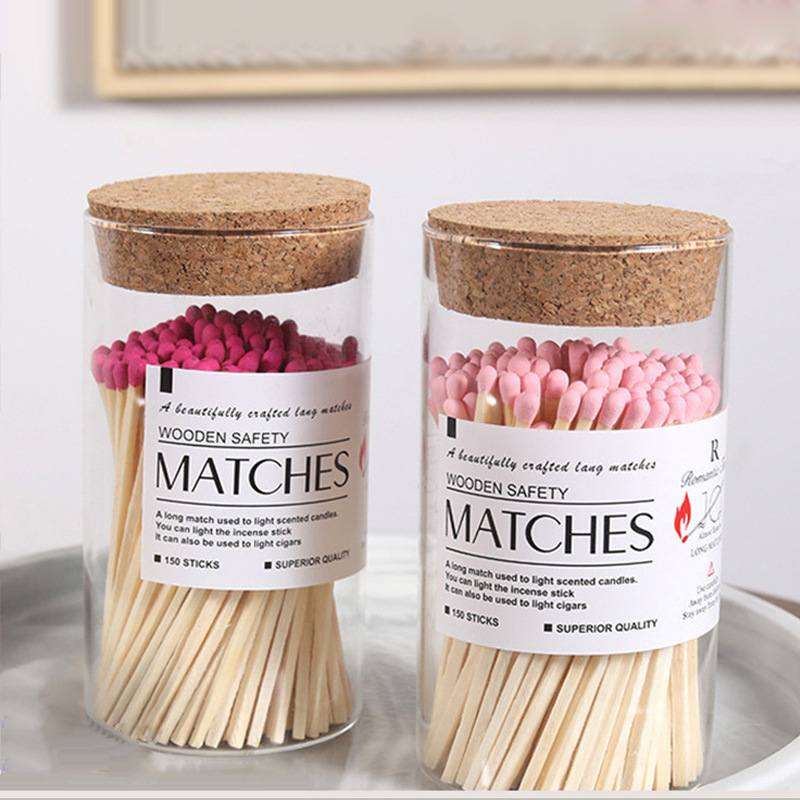 ins Aromatherapy candle Matches lengthen bottled Luck Aromatherapy Igniter old-fashioned Matches gift