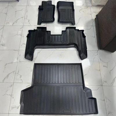 Universal Foot Pad | Driving - old-model-23-and-before-model-23-small-passenger-seat-left-hand-drive-toyota-lc76-five-seat-tpe-floor-mats-trunk-mat-main-and-passenger-seats-full-tpe-special-car-dedicated