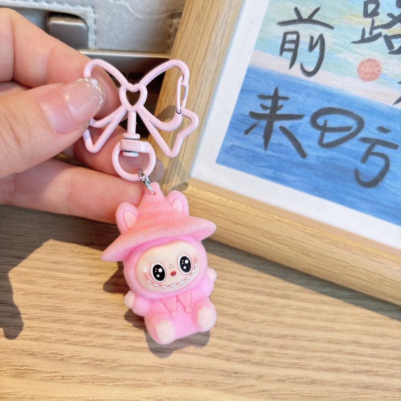 クロスボーダー植毛マジシャン Bubu トレンディなかわいい装飾アクセサリーキーホルダー漫画ブラインドボックスバッグ小さなペンダント|undefined