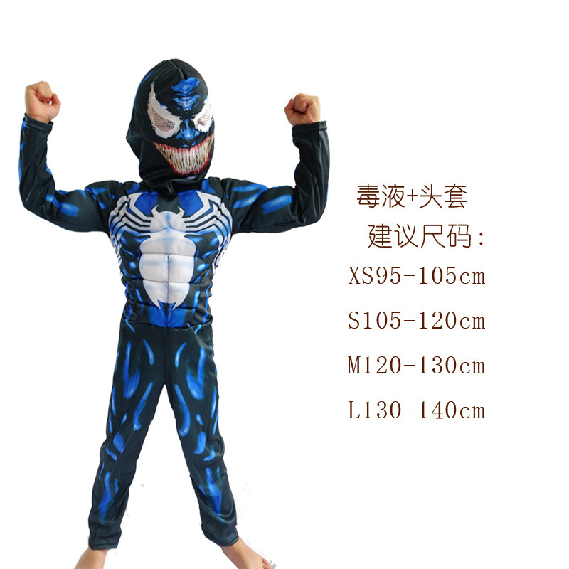 钢铁侠绿巨人蝙蝠侠美国队长万圣节儿童超级英雄演出服肌肉服装|undefined